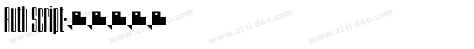 Ruth Script字体转换